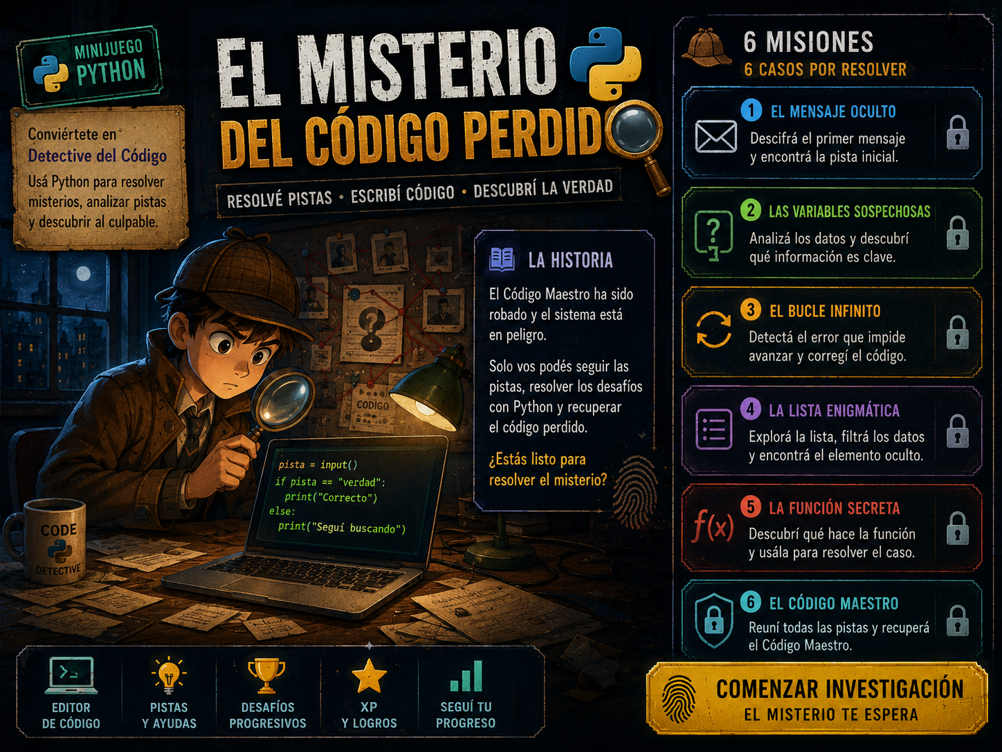 Portada de El Misterio del Código Perdido