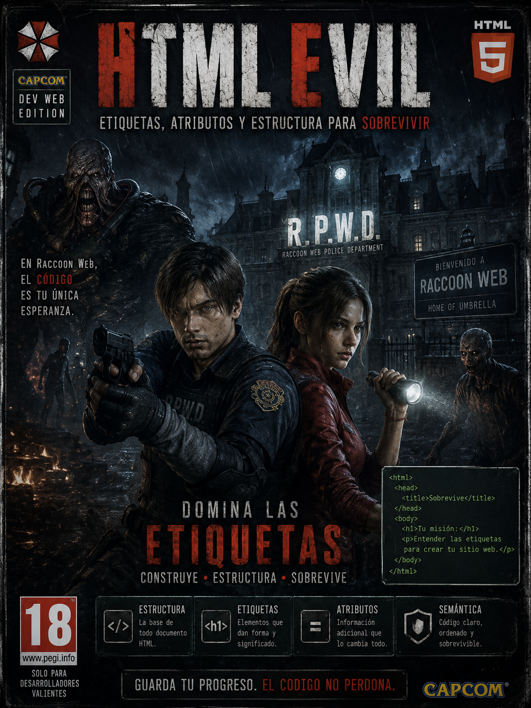 Portada de Expediente R.A.I.Z. HTML Evil